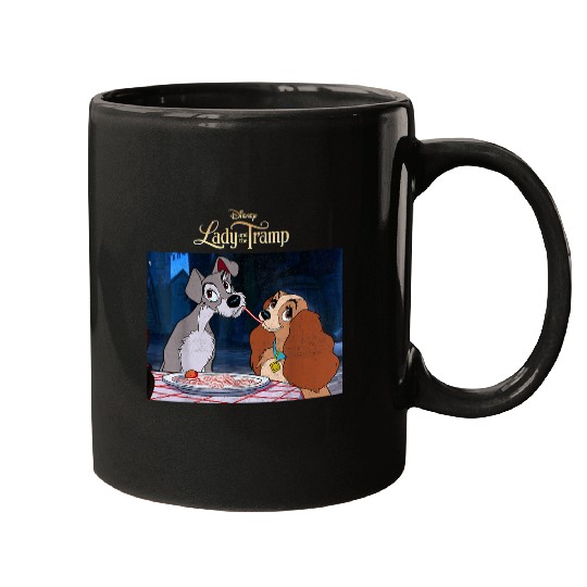 Discover Disney Lady And The Tramp Iconic Scene Logo Mugs