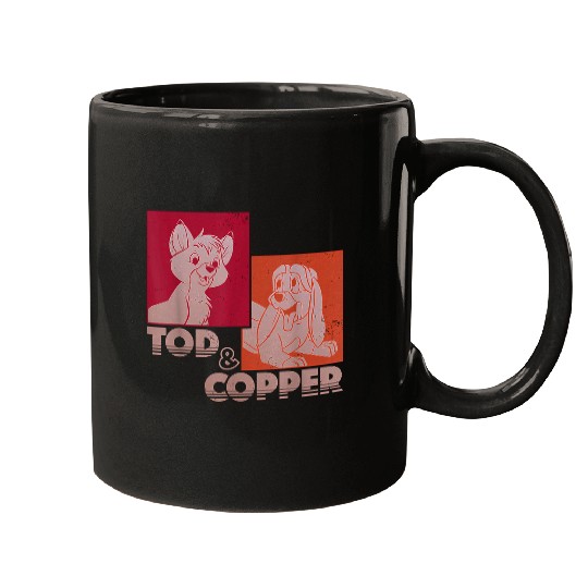 Discover Disney The Fox and the Hound Tod & Copper Retro Mugs