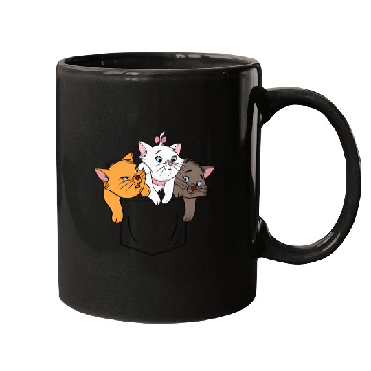 Disney The Aristocats Marie Toulouse Berlioz Faux Pocket Mugs