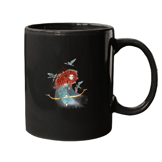 Discover disney Bravess merida portrait sketch Mugs