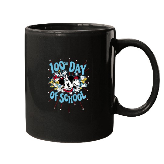 Discover Disney Mickey Friends Group Shot 100Th Day Of School Mugs