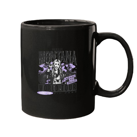 Disneyss Hannah Montana World Tour Ready To Rock Chest Poster Mugs