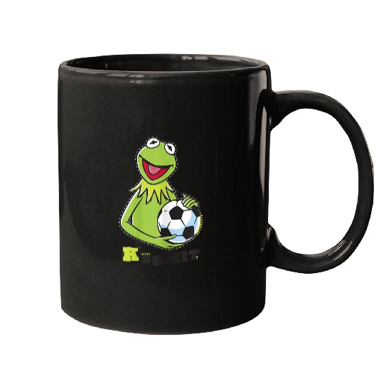 Disneyss The Muppets Kermit Soccer Ball Vintages Stencil Logo Mugs
