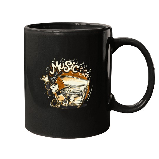 Discover Disney Mickey Mouse Vintage Music To My Ears Mugs