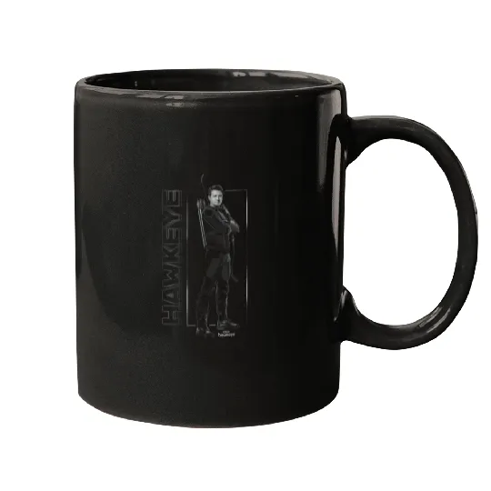 Marvel Hawkeye Disney Plus Black And White Hero Mugs