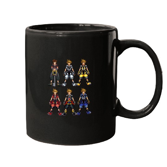 Disney Kingdom Hearts Sora Epic Costumes Collage Chest 1!1 Epic Mugs