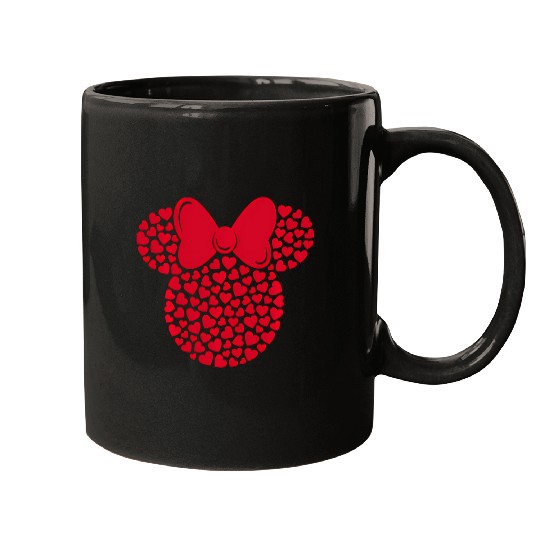 Discover Disney Minnie Mouse Icon Filled With Hearts Mugs
