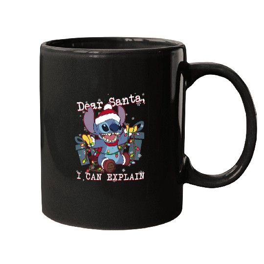 Discover Disney Lilo Stitch Christmas Dear Santa I Can Explain Mugs