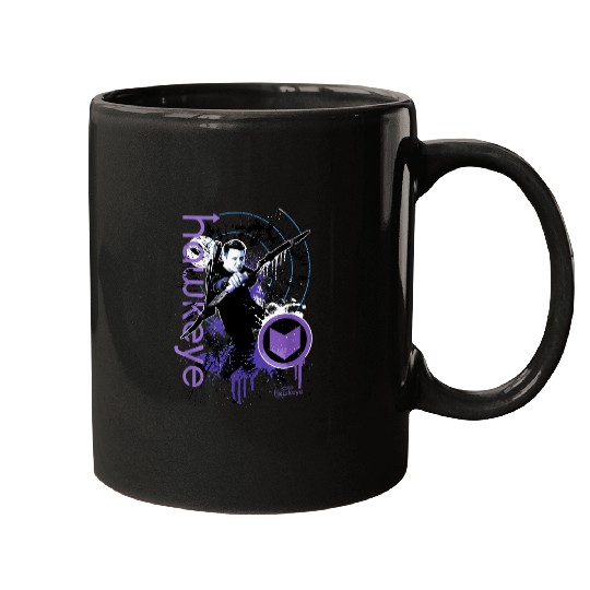 Marvel Hawkeye Disney Plus Target Paint Splatter Mugs