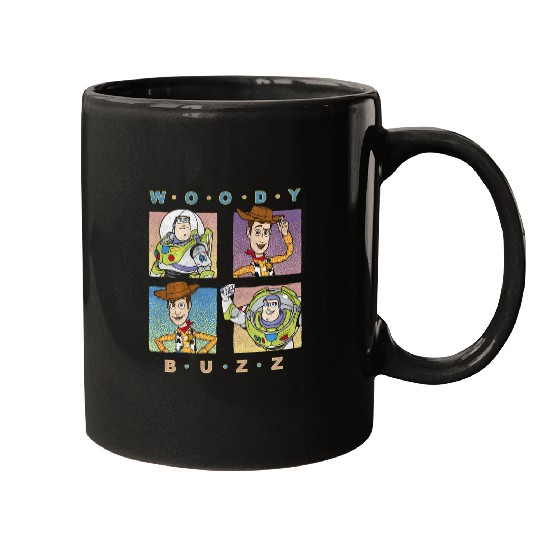 Discover Disney Pixar Toy Story Woody And Buzz Panel Grid Mugs