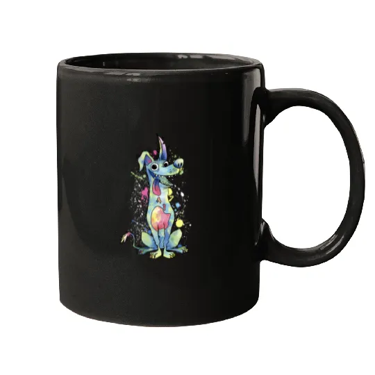 Discover Disney Pixar Coco Dante Watercolor Splatter Mugs