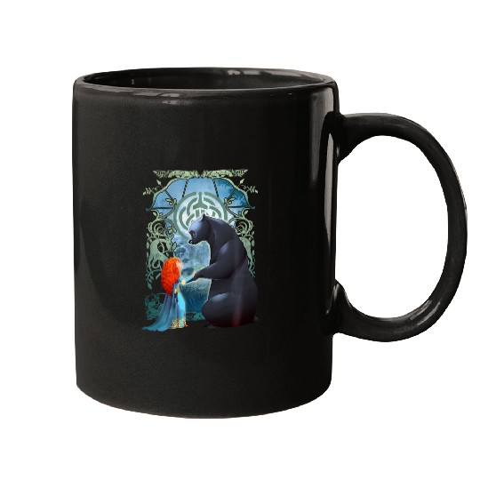 Disney Pixar Brave Merida And Bear Profile Portrait Mugs