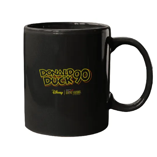 Discover Disney Hot Ones Donald Duck 90th Anniversary Retro Neon Logo Premium Mugs