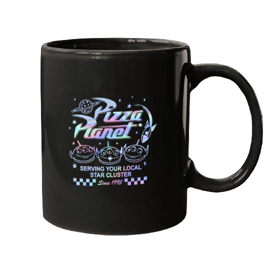 Discover Disney Pixar Toy Story 3 Pizza Planet Aliens Hologram Mugs