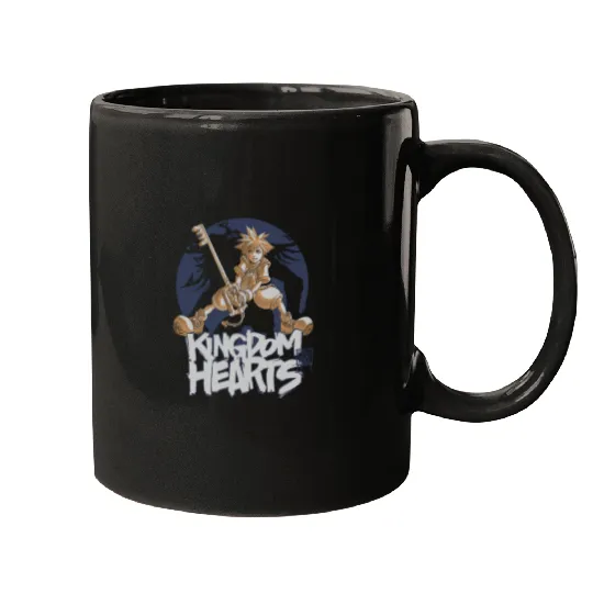 Disney Kingdom Hearts Sora Warrior Stance Graffiti Vintage Mugs