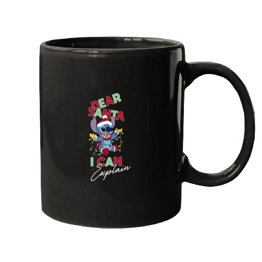 Discover Disneyss Lilo Stitch Christmas Dear Santa I Can Explain Mugs