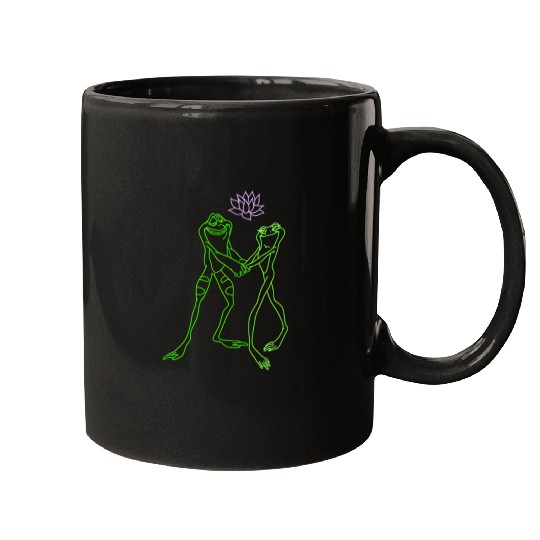 Disney Princess And The Frog Tiana Naveen Frogs Left Chest Mugs