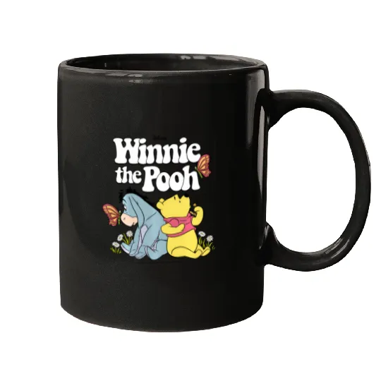 Disney Winnie The Pooh - Retro Eeyore And Pooh Mugs