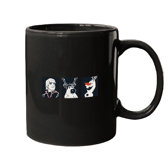 disney frozenss 2 Kristoff Sven and Olaf Mugs