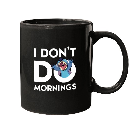 Disney Stitch Don'T Do Mornings Mugs