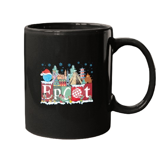 Disney Epcot Christmas Mugs, Joy to the World Christmas 2023 Mugs