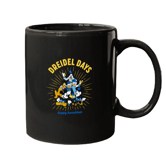 Discover Disney Mickey & Friends Happy Hanukkah Dreidel Days Mugs