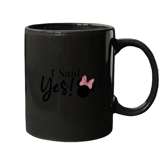 Discover Disney Mickey Friends Minnie Mouse I Said Yes V2 Mugs