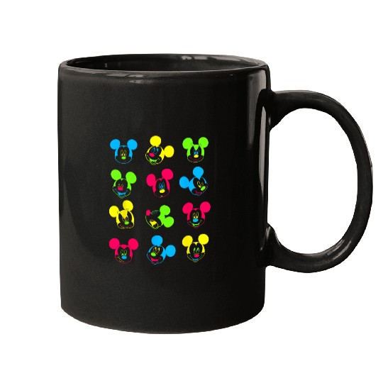 Disney Neon Mickey Mouse Mugs
