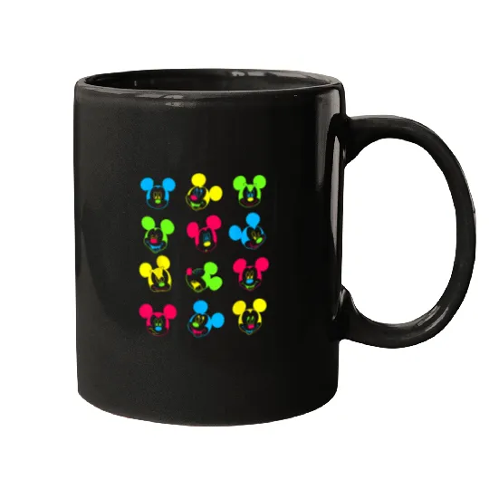 Discover Disney Neon Mickey Mouse Mugs