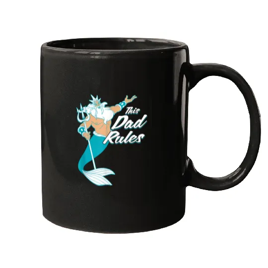 Disneyss The Little Mermaid King Triton Dad Men Mugs