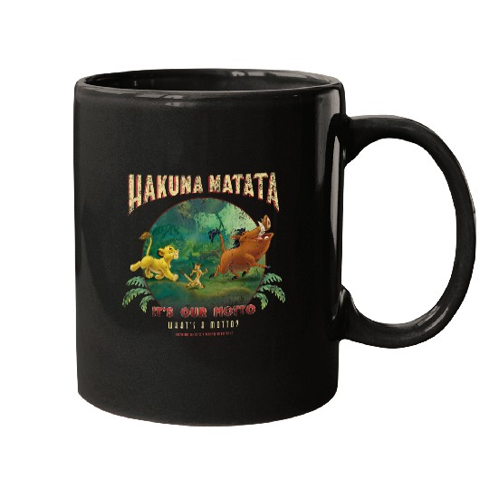 Disneyss Lion King Hakuna Matata Motto Simba Timon Pumbaa Mugs