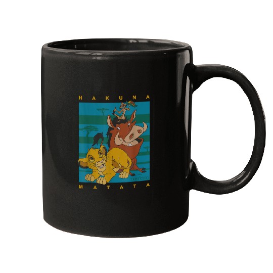 Disneyss The Lion King Hakuna Matata Squad Retro Mugs
