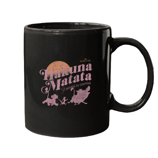 Disneyss The Lion King Hakuna Matata It Means No Worries Mugs