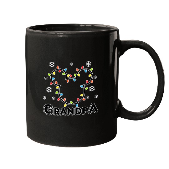 Discover Disney Mickey Christmas Grandpa  T Shirt Mugs