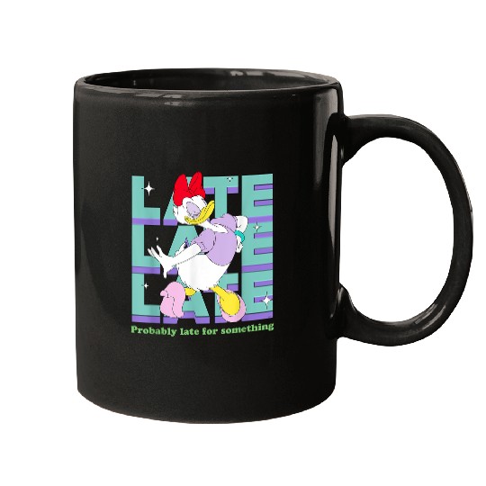 Disneyss Daisy Duck Probably Late For Something Funny Mugs