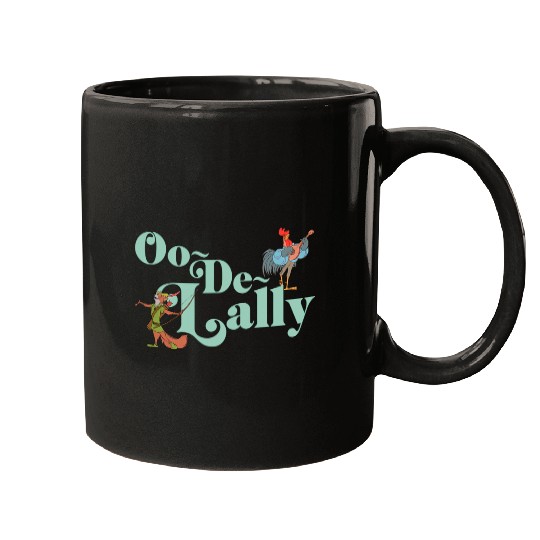 Disney Robin Hood Oo-De-Lally Iconic Quote Chest Text Logo Mugs