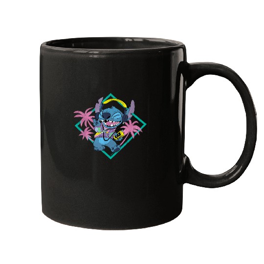 Discover Disney Stitch ‘90s Vibe Retro Distressed T-Shirt Mugs