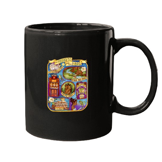 Disney Princess And The Frog Group Shot Large Map Mugs