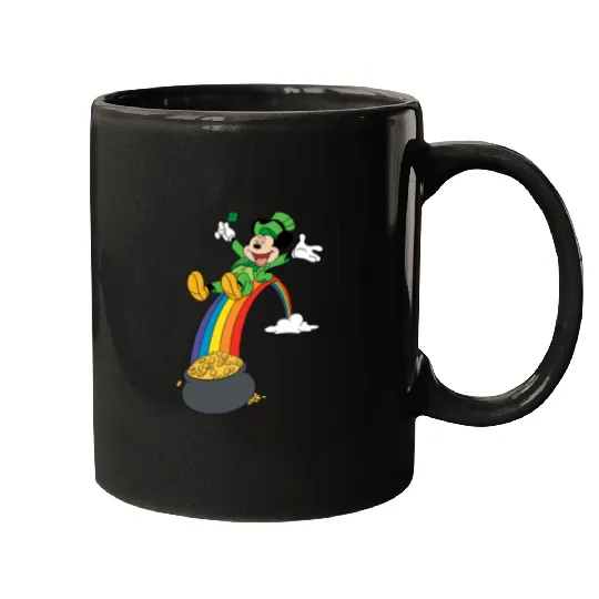 Disney Mickey Mouse End Of The Rainbow St Patricks Day Patricks Day Mugs