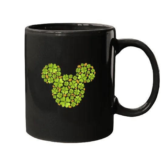 Disney Mickey Mouse Icon Lucky Shamrock St Patricks Day Patricks Day Mugs