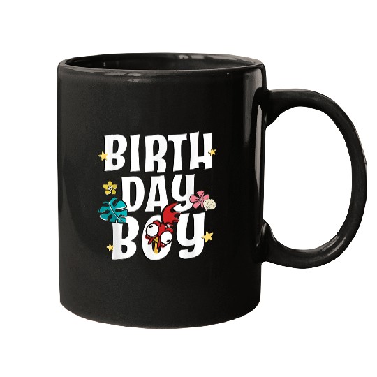 Disneyss Moana Birthday Boy Cute Hei Hei Big Chest Text Logo Mugs