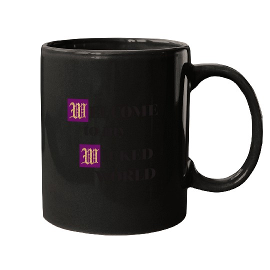 Disney Descendants Welcome To My Wicked World Text Mugs