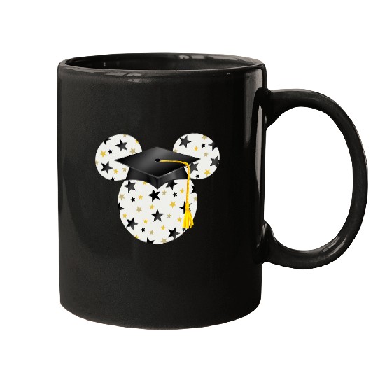 Disney Mickey Head Graduation Hat Star Fill Mugs