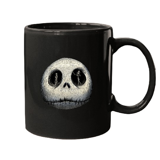 Disney The Nightmare Before Christmas Sally And Jack Face Mugs