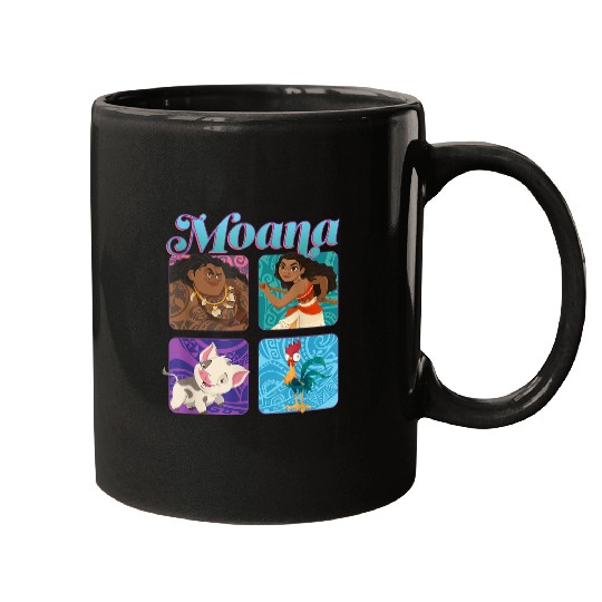 Disneyss Moana Pua Maui Hei Hei Retro Box Up Chest Panels Mugs