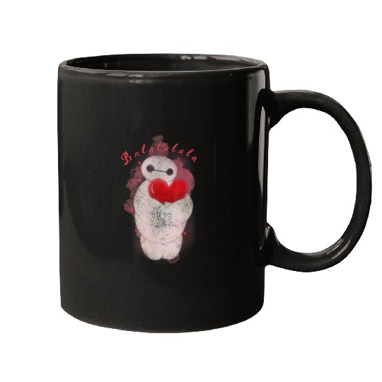 Disney Big Hero 6 Baymax Heart Portrait Graphic Mugs
