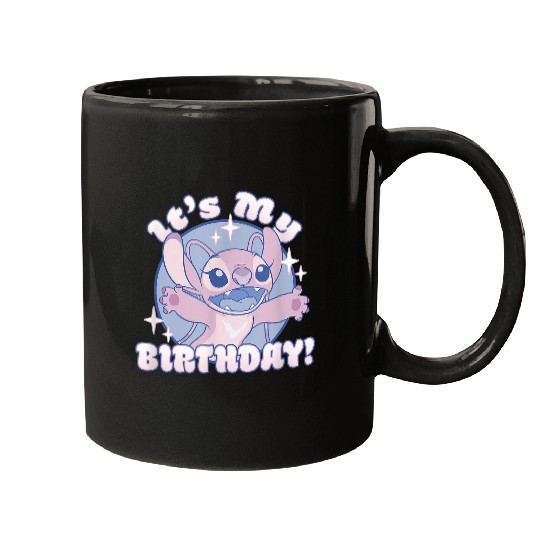 Disneys Lilo Stitch Angel It's My Birthday Sparkle Mugs