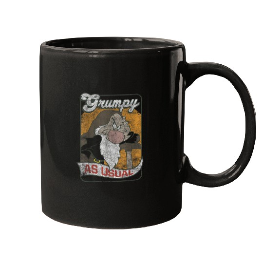Disneyss Snow White Grumpy As Usual Vintages Card Mugs