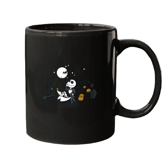 Disneyss The Nightmare Before Christmas Halloween Town Entry Mugs