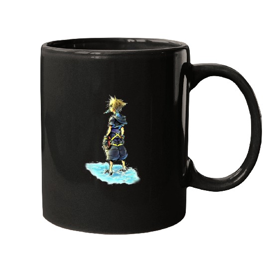 Disney Kingdom Hearts Sora Sea Salt Ice Cream Sketch Mugs